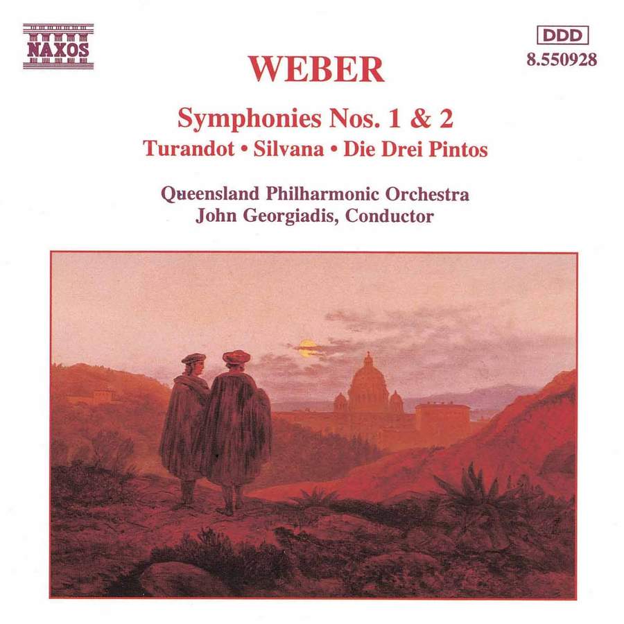 Cover of Weber: Symphonies Numbers 1 and 2, Queensland Philharmonic Orchestra